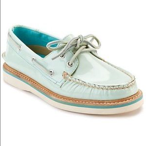 NEW SPERRYS Grayson Aqua Patent size 8.5 women’s